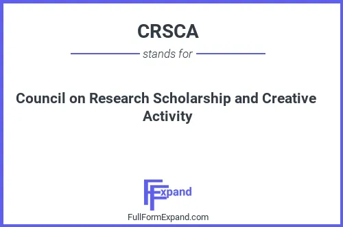 Full form of CRSCA