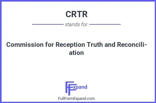 Full form of CRTR