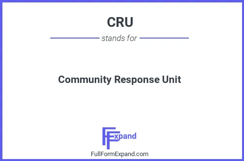 Full form of CRU