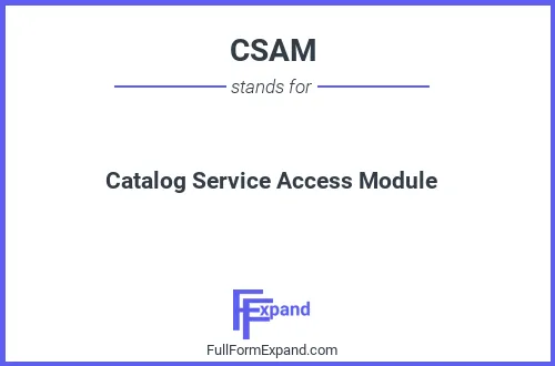 Full form of CSAM