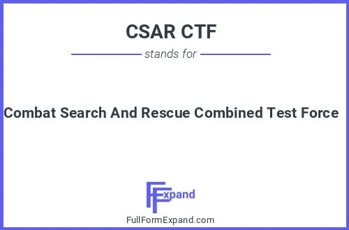 Full form of CSAR CTF
