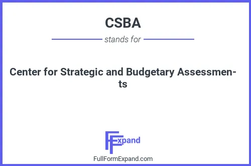 Full form of CSBA