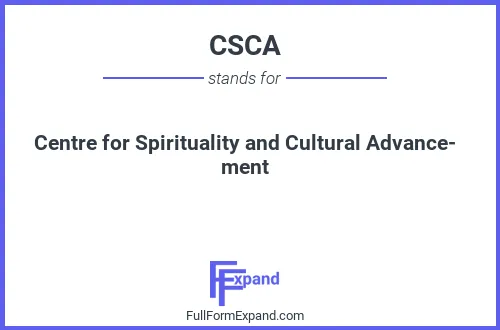 Full form of CSCA