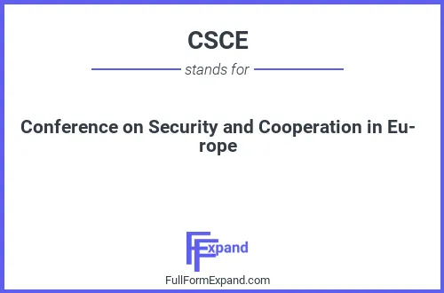 Full form of CSCE