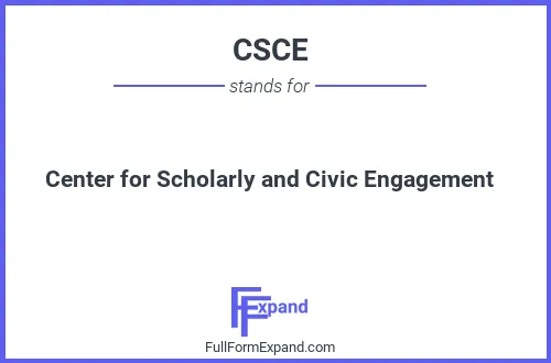 Full form of CSCE
