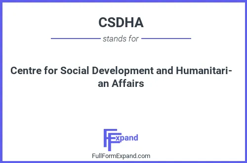 Full form of CSDHA