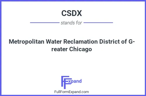 Full form of CSDX