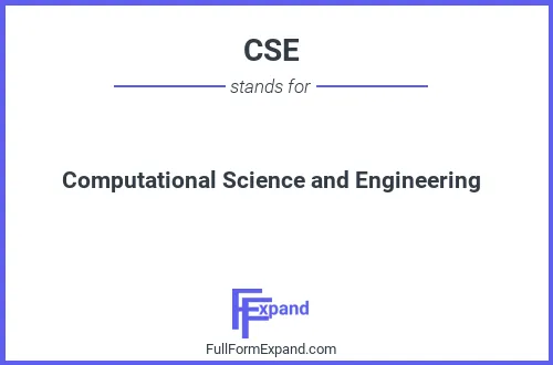 Full form of CSE