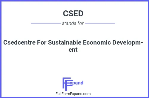 Full form of CSED
