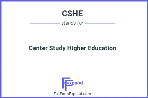 Full form of CSHE
