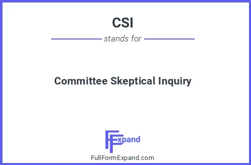 Full form of CSI