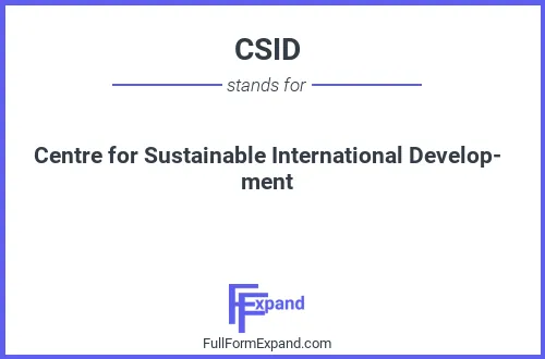 Full form of CSID