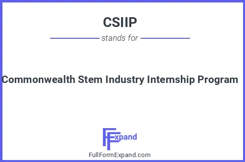 Full form of CSIIP