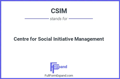 Full form of CSIM