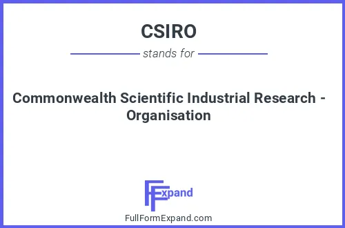 Full form of CSIRO