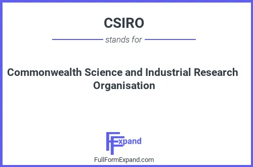 Full form of CSIRO