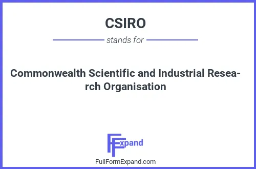 Full form of CSIRO