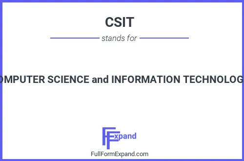 Full form of CSIT