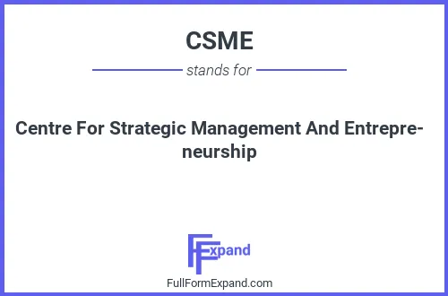 Full form of CSME