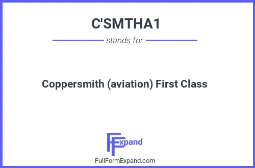 Full form of C'SMTHA1