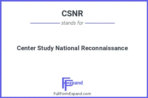 Full form of CSNR