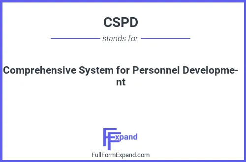 Full form of CSPD