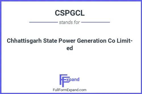 Full form of CSPGCL