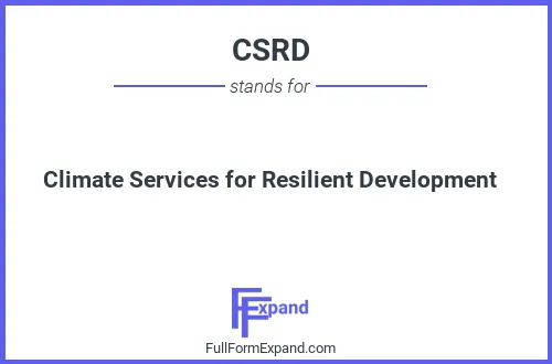 Full form of CSRD
