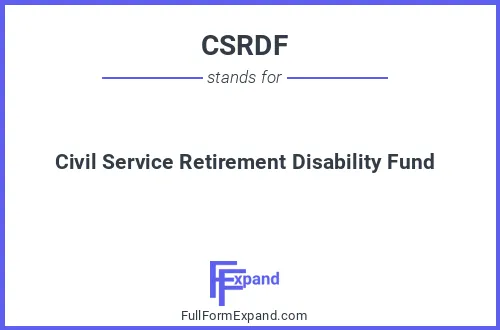 Full form of CSRDF
