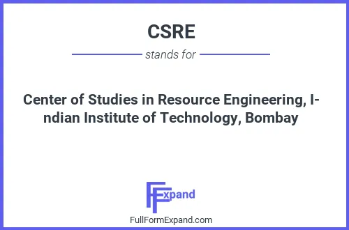 Full form of CSRE