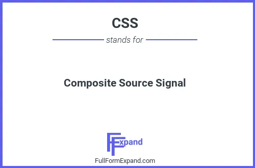 Full form of CSS
