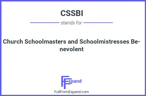 Full form of CSSBI
