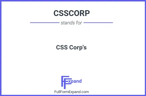 Full form of CSSCORP