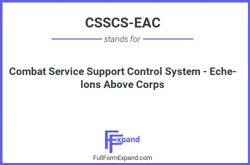 Full form of CSSCS-EAC