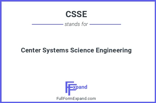 Full form of CSSE