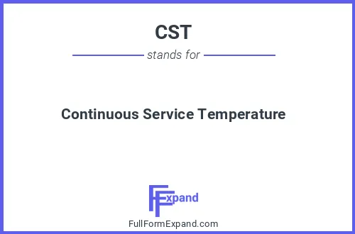 Full form of CST