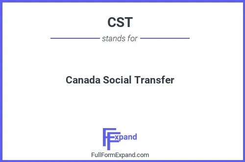 Full form of CST