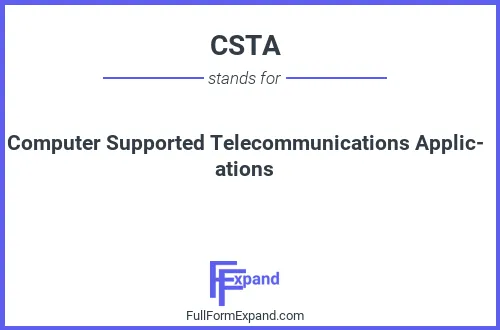 Full form of CSTA