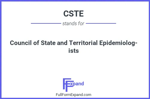 Full form of CSTE