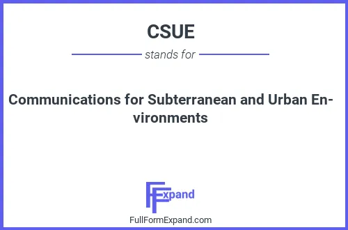 Full form of CSUE