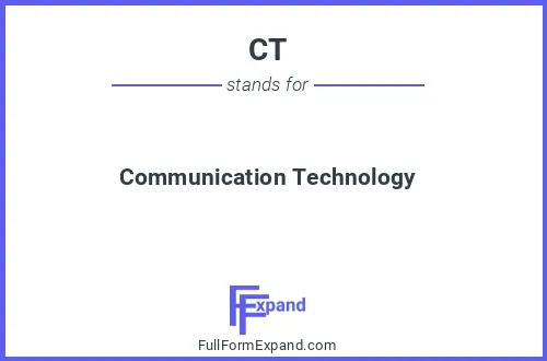 Full form of CT