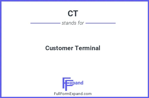 Full form of CT