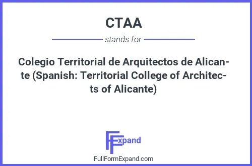 Full form of CTAA