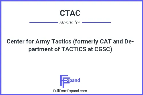Full form of CTAC