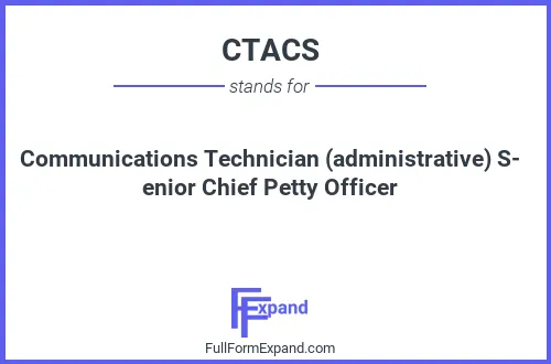 Full form of CTACS