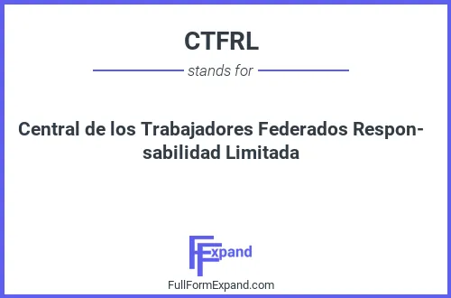 Full form of CTFRL