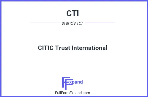 Full form of CTI