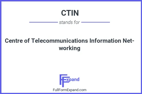 Full form of CTIN