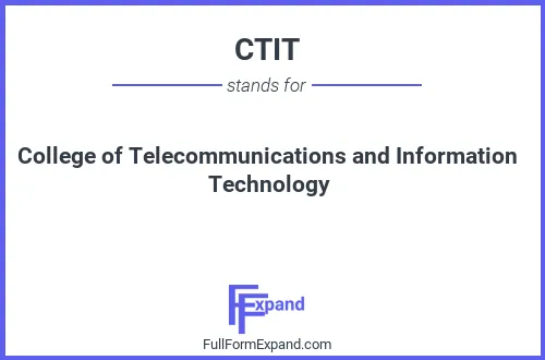 Full form of CTIT