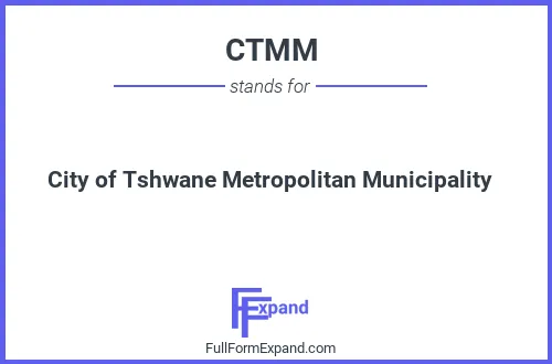Full form of CTMM